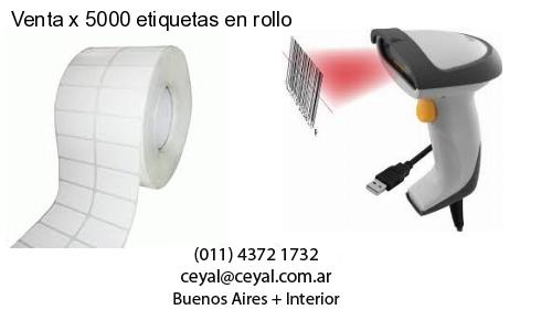 Venta x 5000 etiquetas en rollo