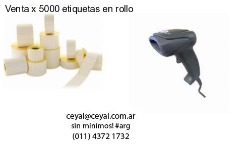 Venta x 5000 etiquetas en rollo