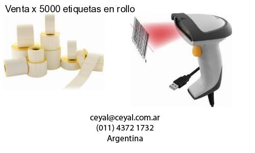 Venta x 5000 etiquetas en rollo