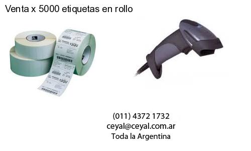 Venta x 5000 etiquetas en rollo