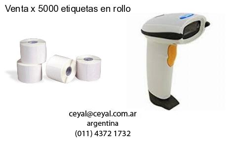 Venta x 5000 etiquetas en rollo