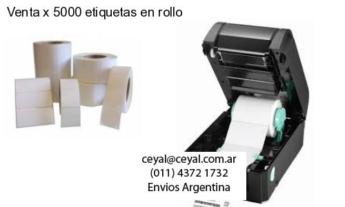 Venta x 5000 etiquetas en rollo