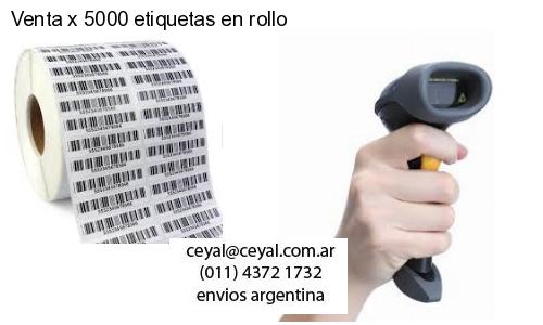 Venta x 5000 etiquetas en rollo