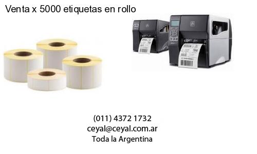 Venta x 5000 etiquetas en rollo