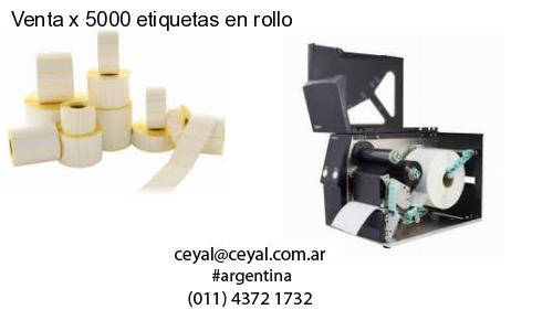 Venta x 5000 etiquetas en rollo
