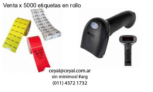 Venta x 5000 etiquetas en rollo