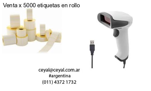Venta x 5000 etiquetas en rollo