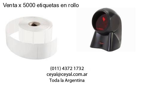 Venta x 5000 etiquetas en rollo