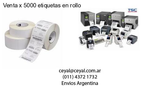 Venta x 5000 etiquetas en rollo