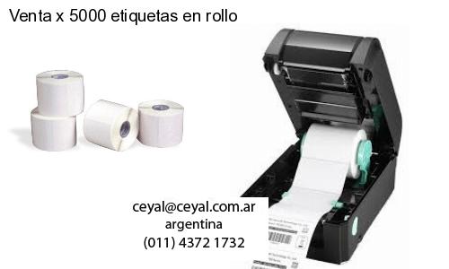Venta x 5000 etiquetas en rollo