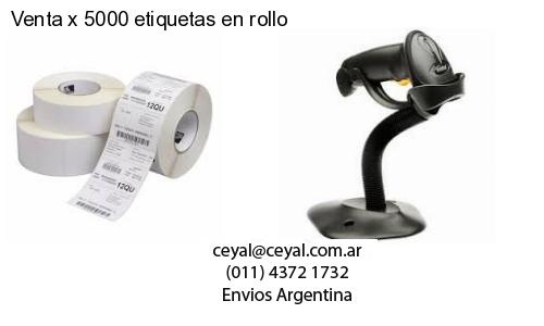 Venta x 5000 etiquetas en rollo
