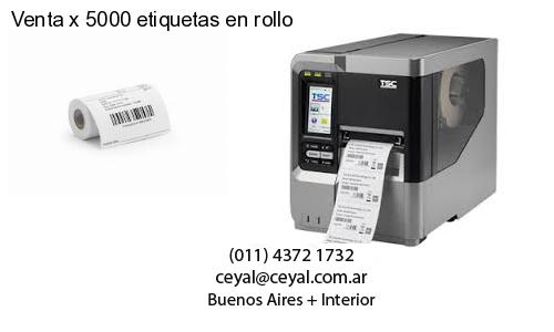 Venta x 5000 etiquetas en rollo