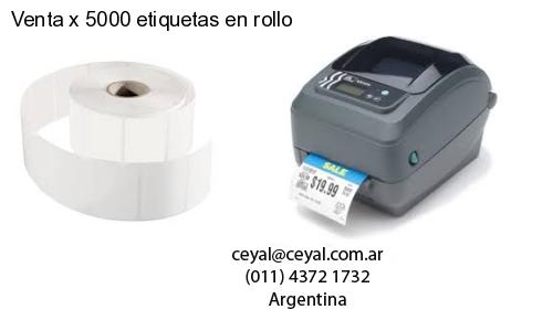 Venta x 5000 etiquetas en rollo