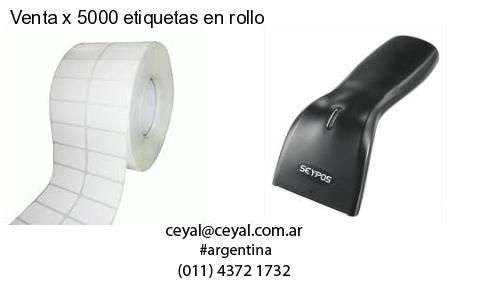 Venta x 5000 etiquetas en rollo