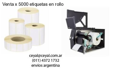 Venta x 5000 etiquetas en rollo