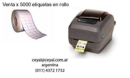 Venta x 5000 etiquetas en rollo