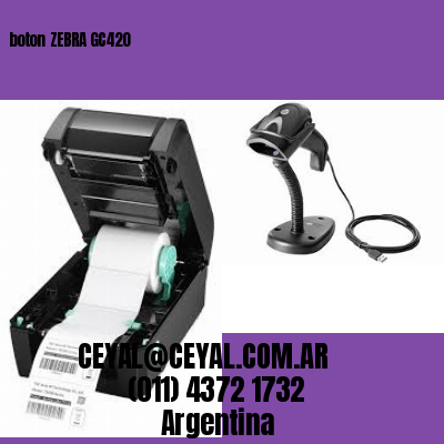boton ZEBRA GC420