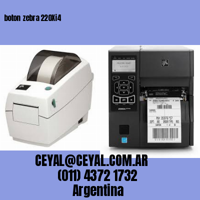 boton zebra 220Xi4