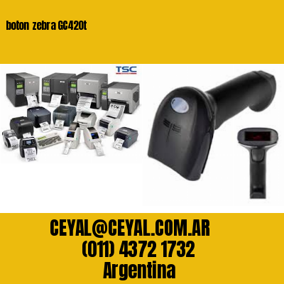 boton zebra GC420t