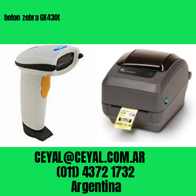 boton zebra GX430t