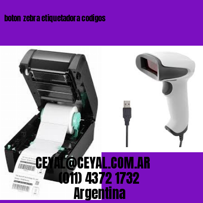boton zebra etiquetadora codigos