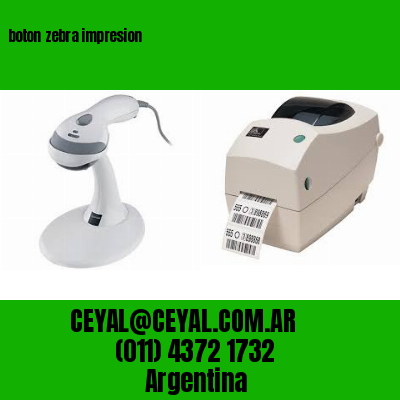 boton zebra impresion