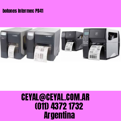 botones Intermec PD41