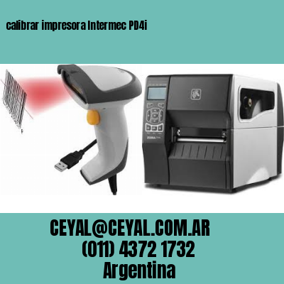 calibrar impresora Intermec PD4i