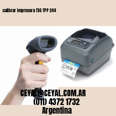 calibrar impresora TSC TPP 244