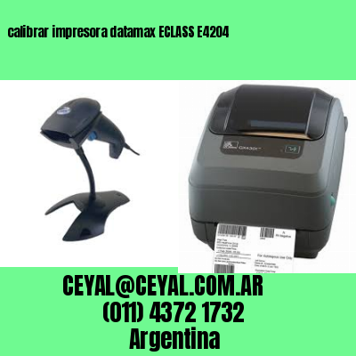 calibrar impresora datamax ECLASS E4204