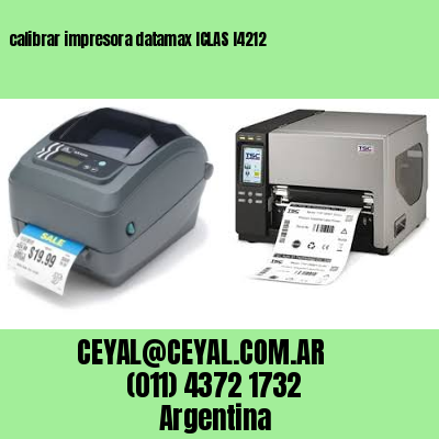 calibrar impresora datamax ICLAS I4212