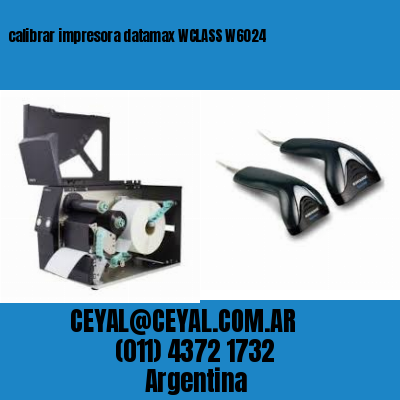 calibrar impresora datamax WCLASS W6024