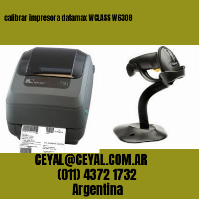 calibrar impresora datamax WCLASS W6308
