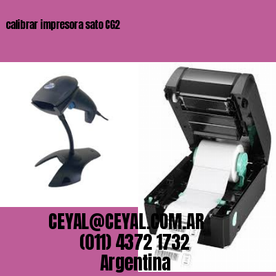 calibrar impresora sato CG2
