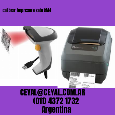 calibrar impresora sato CM4