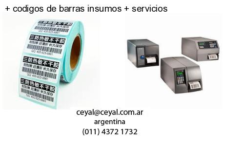   codigos de barras insumos   servicios