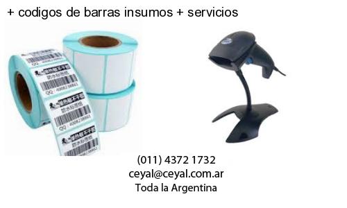   codigos de barras insumos   servicios