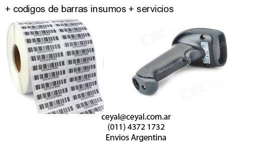   codigos de barras insumos   servicios