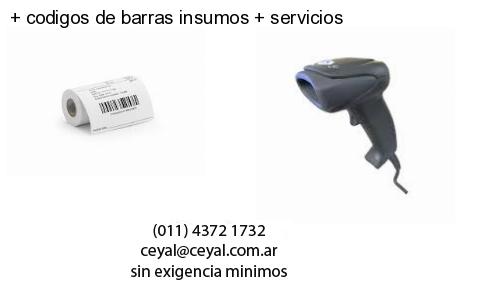   codigos de barras insumos   servicios