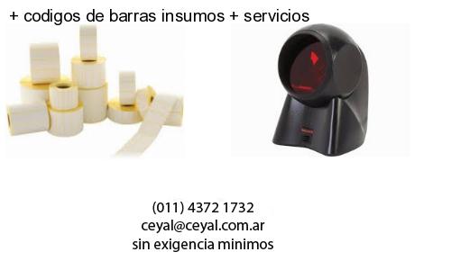   codigos de barras insumos   servicios