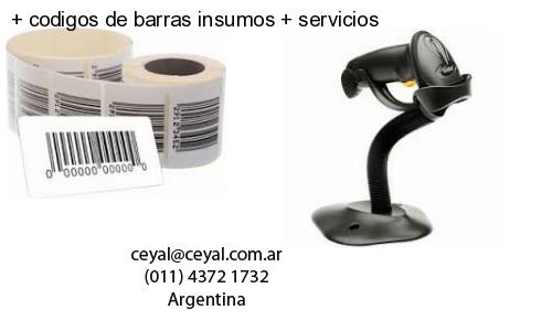   codigos de barras insumos   servicios