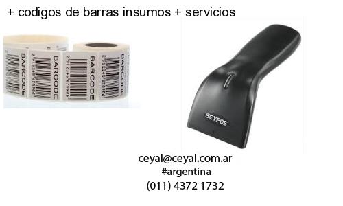   codigos de barras insumos   servicios