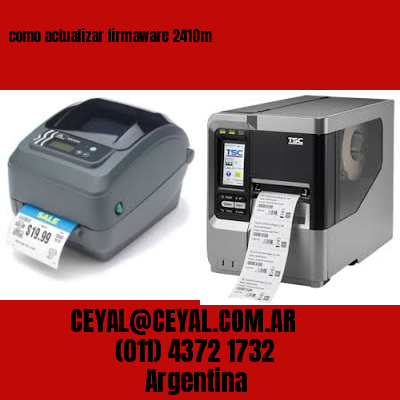 como actualizar firmaware 2410m