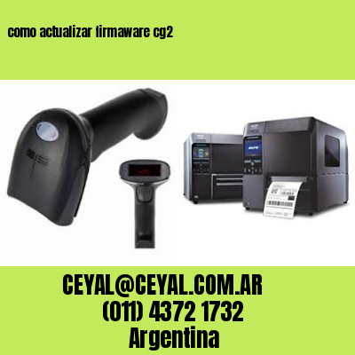 como actualizar firmaware cg2