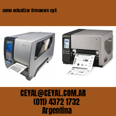 como actualizar firmaware cg4