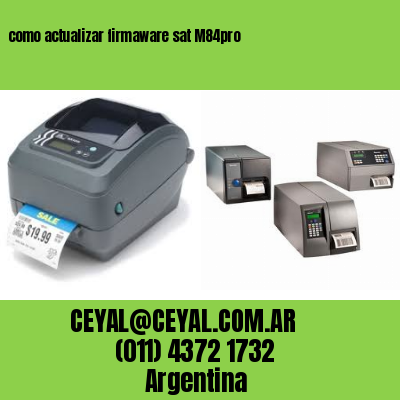 como actualizar firmaware sat M84pro