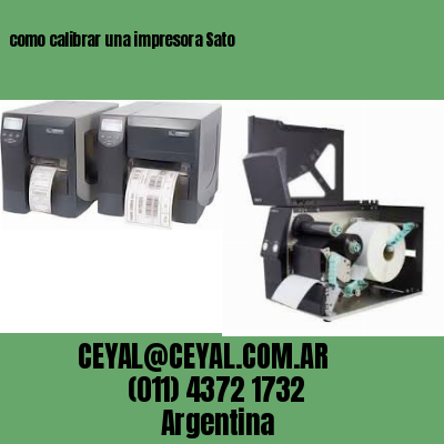 como calibrar una impresora Sato