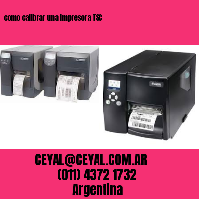 como calibrar una impresora TSC