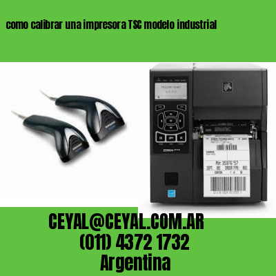 como calibrar una impresora TSC modelo industrial