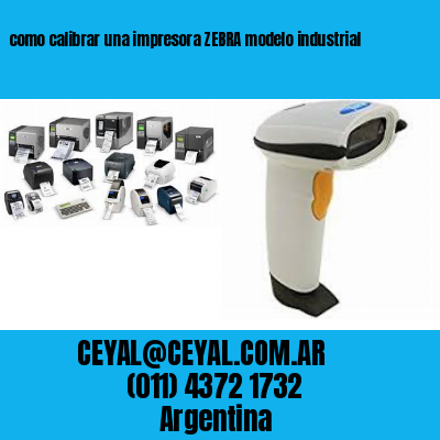 como calibrar una impresora ZEBRA modelo industrial